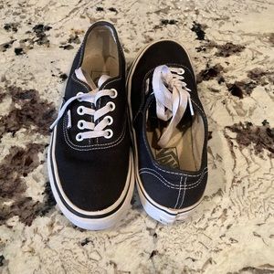 Black platform vans size 6.5 womens